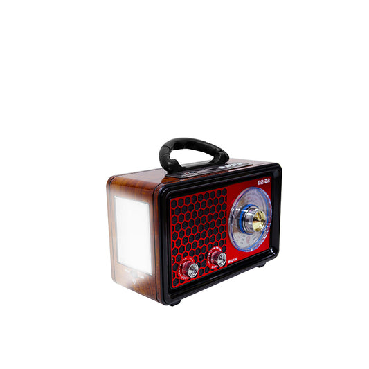 Retro multi-band wooden charging radio, featuring USB wireless connection for MP3 player, Bluetooth function, etc.