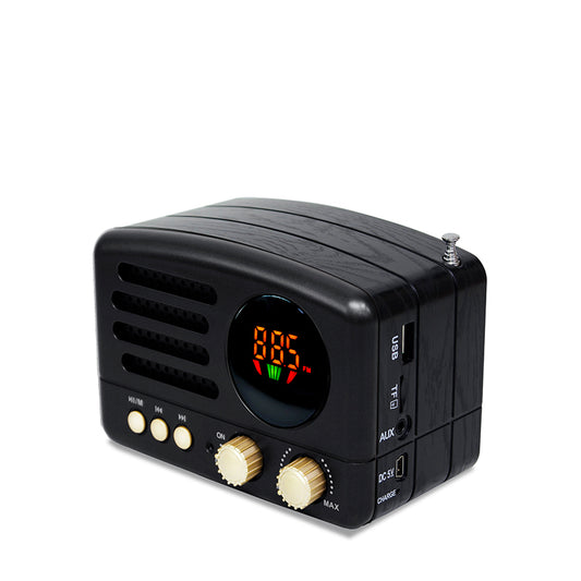 Retro multi-functional portable FM/AM/SW radio with built-in low-noise speaker and stereo sound system