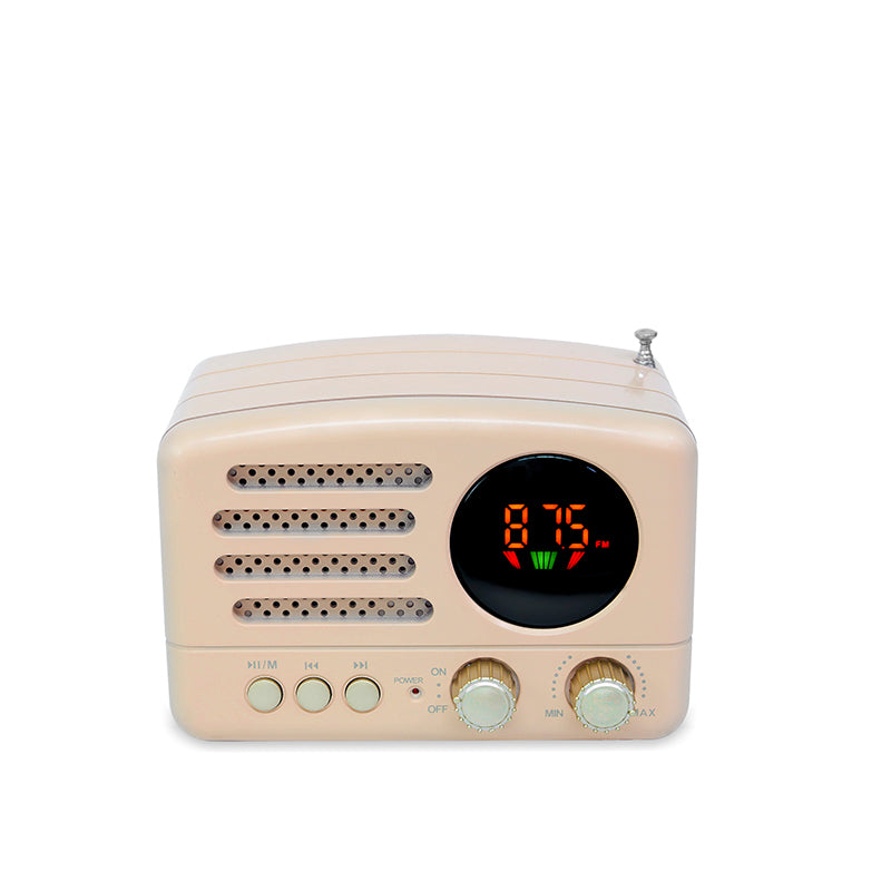 Retro multi-functional portable FM/AM/SW radio with built-in low-noise speaker and stereo sound system