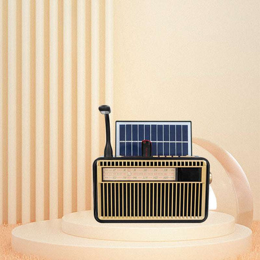 Cold Grey Retro Handheld Bluetooth Radio Digital Clear Adjustable Frequency Inspection, factory inspection, certification service