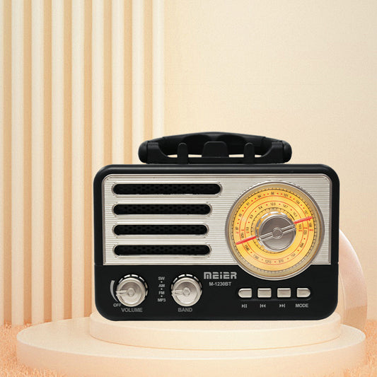 Wholesale portable mini wireless Bluetooth speakers with rechargeable retro-style radios
