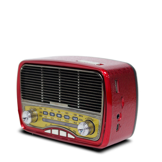 Portable high-quality large-volume retro radio with FM/AM/SW multi-band functionality