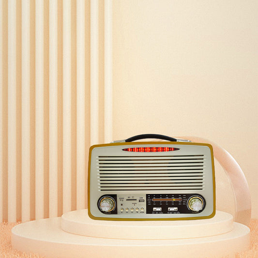 Bluetooth Speaker Portable 3-Band Am FM Sw Radio, TF Card and MP3 Player, Rechargeable Speakers Bluetooth