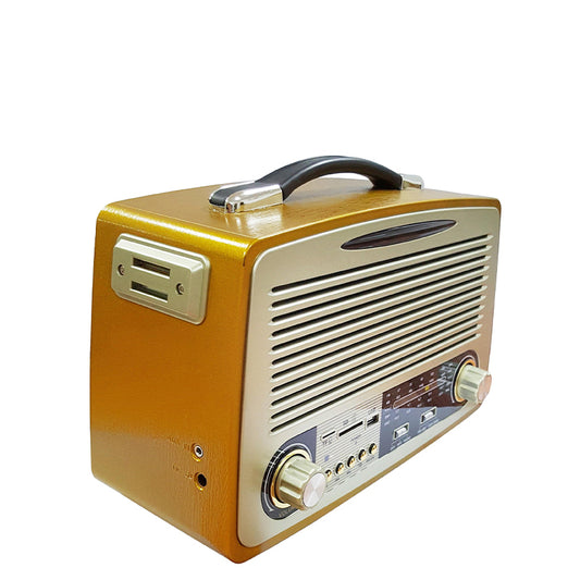 Portable Am/FM Radio with Bluetooth & Charging Functions, Supports TF Card, Aux, USB, and MP3 Player Radio