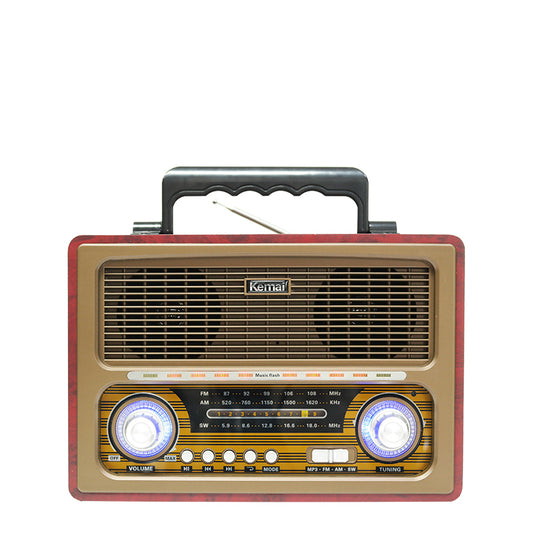 Portable 3-Band Am FM Sw Radio, TF Card and MP3 Player, Rechargeable Speaker radio