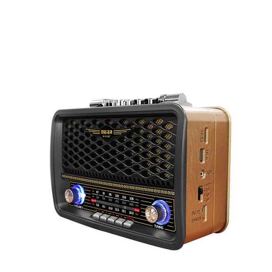 Classic Large Portable Retro Home AM/FM/Software Multi-Band Digital Portable Radio