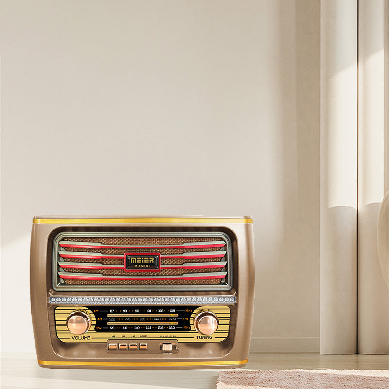 Classic Large Portable Retro Home AM/FM/Software Multi-Band Digital Portable Radio