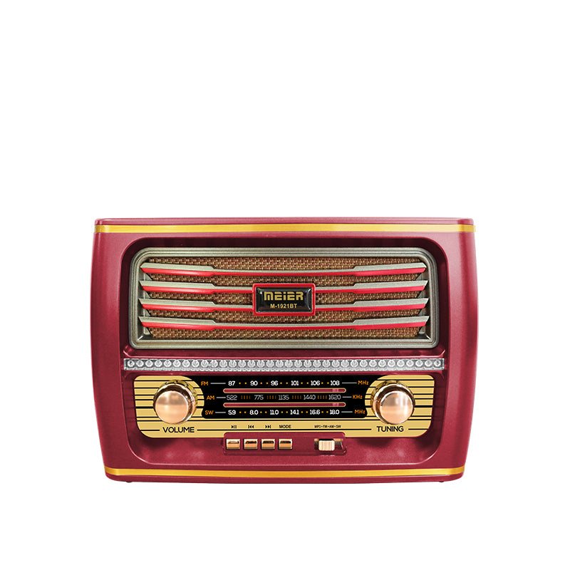 Classic Large Portable Retro Home AM/FM/Software Multi-Band Digital Portable Radio