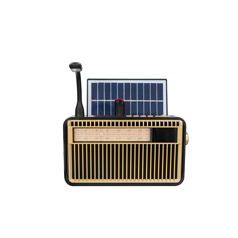 Cold Grey Retro Handheld Bluetooth Radio Digital Clear Adjustable Frequency Inspection, factory inspection, certification service