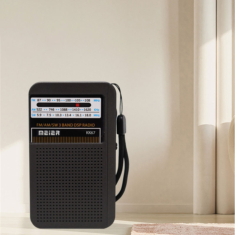 Classic Large Portable Retro Home AM/FM/Software Multi-Band Digital Portable Radio