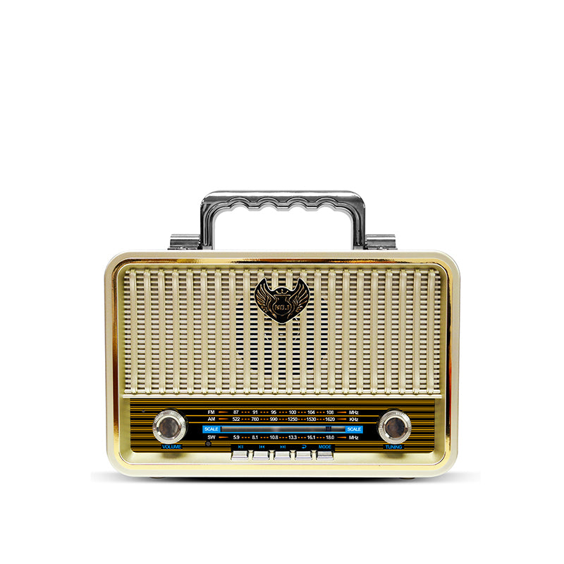 Classic Large Portable Retro Home AM/FM/Software Multi-Band Digital Portable Radio