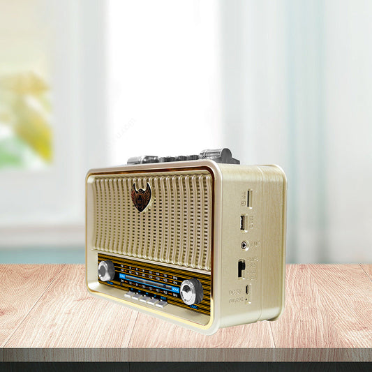Classic Large Portable Retro Home AM/FM/Software Multi-Band Digital Portable Radio